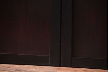 古民具・骨董　明治〜大正　古い木製の板戸帯戸4枚セット