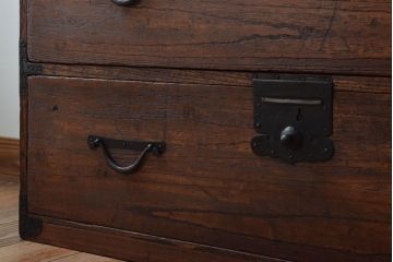 アンティーク家具　古民具・骨董　明治大正期　古い時代箪笥ローボード