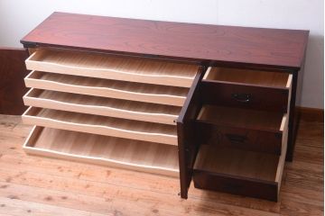 中古　筑後民芸家具　衣装箪笥ローボード(ローチェスト)