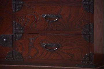 中古　筑後民芸家具　衣装箪笥ローボード(ローチェスト)