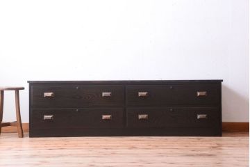 アンティーク家具　和製アンティーク　古材天板!衣装箪笥ローボード(ローチェスト)