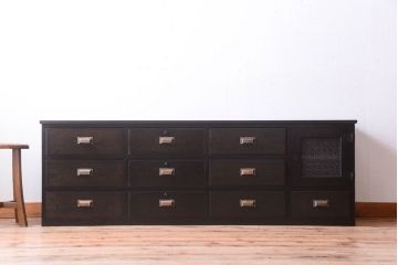 アンティーク家具　和製アンティーク　栗材天板!衣装箪笥ローボード(ローチェスト)