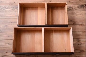 アンティーク家具　和製アンティーク　栗材天板!衣装箪笥ローボード(ローチェスト)