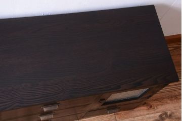 アンティーク家具　和製アンティーク　栗材天板!衣装箪笥ローボード(ローチェスト)