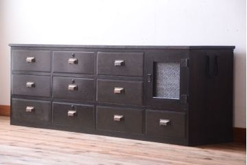 アンティーク家具　和製アンティーク　栗材天板!衣装箪笥ローボード(ローチェスト)