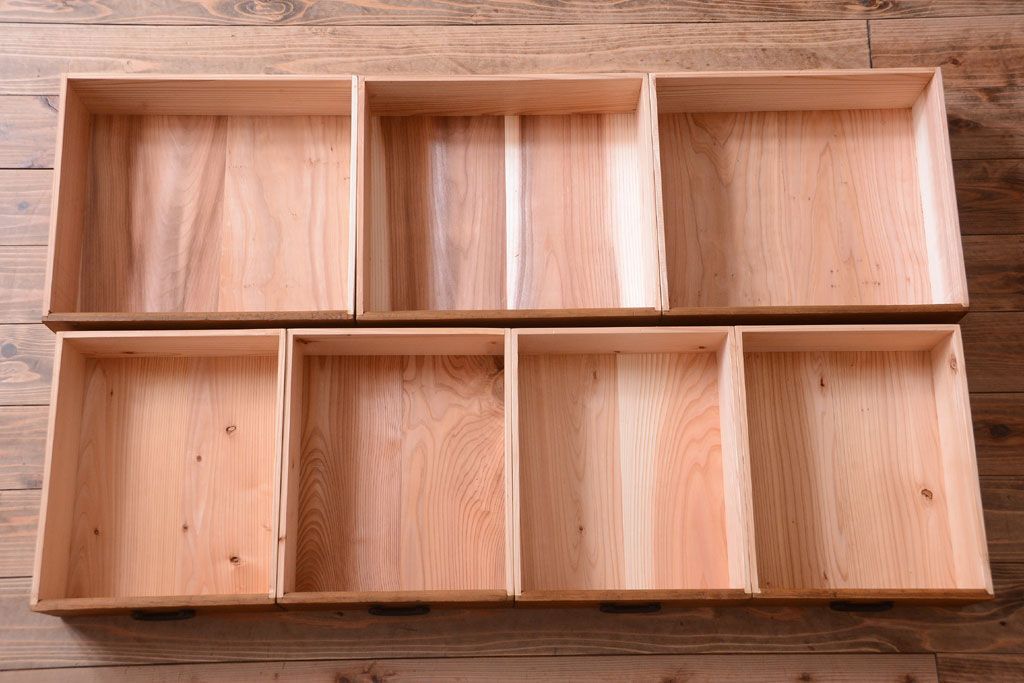 アンティーク家具　古民具・骨董　明治〜大正期　古い木味の五尺関西水屋箪笥(収納棚)