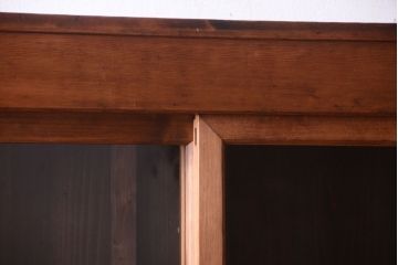 アンティーク家具　古民具・骨董　明治〜大正期　古い木味の五尺関西水屋箪笥(収納棚)