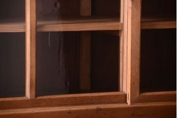 アンティーク家具　古民具・骨董　明治〜大正期　古い木味の五尺関西水屋箪笥(収納棚)