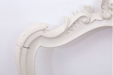 アンティーク家具　フランスアンティーク　優雅なデザインのリペイントチェア(1)