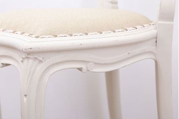 【I様ご成約済み・ご決済用】フランスアンティーク　優雅なデザインのリペイントチェア(2)