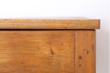 アンティーク家具 イギリスアンティーク 古い木の小ぶりなスクールデスク(1)