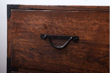 アンティーク家具　古民具・骨董　明治大正期　古い時代箪笥ローボード(2)