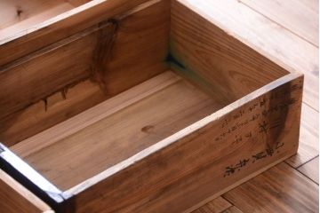 アンティーク家具　古民具・骨董　明治　前面栗材　味わい深いアンティーク仙台箪笥