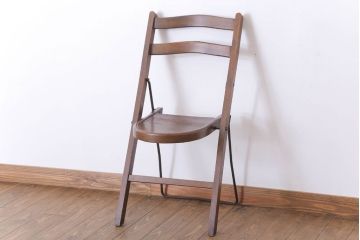 アンティーク家具　イギリスアンティーク　折りたたみ椅子(フォールディングチェア)(1)