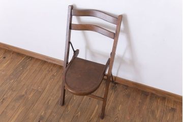 アンティーク家具　イギリスアンティーク　折りたたみ椅子(フォールディングチェア)(1)