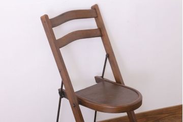 アンティーク家具　イギリスアンティーク　折りたたみ椅子(フォールディングチェア)(1)
