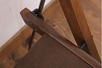 アンティーク家具　イギリスアンティーク　折りたたみ椅子(フォールディングチェア)(1)