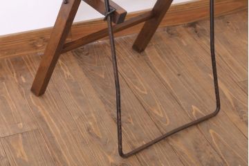 アンティーク家具　イギリスアンティーク　折りたたみ椅子(フォールディングチェア)(1)