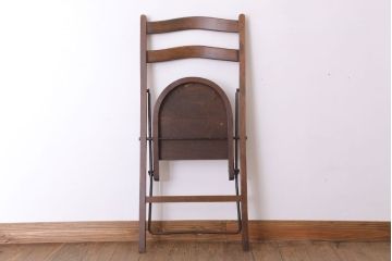 アンティーク家具　イギリスアンティーク　折りたたみ椅子(フォールディングチェア)(1)