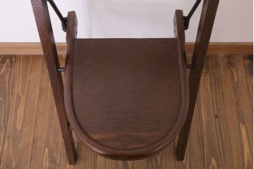 アンティーク家具　イギリスアンティーク　折りたたみ椅子(フォールディングチェア)(2)