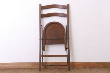 アンティーク家具　イギリスアンティーク　折りたたみ椅子(フォールディングチェア)(2)