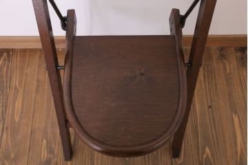 アンティーク家具　イギリスアンティーク　折りたたみ椅子(フォールディングチェア)(3)