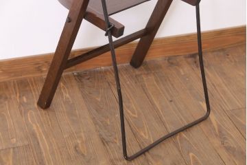 アンティーク家具　イギリスアンティーク　折りたたみ椅子(フォールディングチェア)(3)