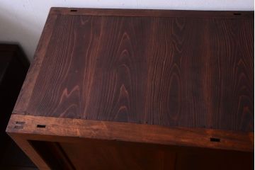 アンティーク家具　古民具・骨董　明治　前面欅材のアンティーク階段箪笥