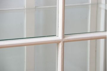 アンティーク家具　ペイント　シンプルでおしゃれなアンティークガラスケース(ショーケース)