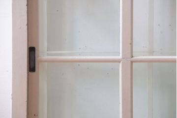 アンティーク家具　ペイント　シンプルでおしゃれなアンティークガラスケース(ショーケース)