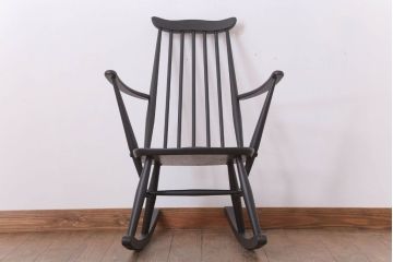 アンティーク家具　ペイント　イギリス　アーコール　ゴールドスミス　ロッキングチェア