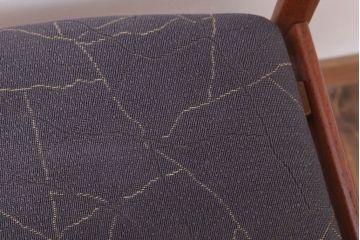 ヴィンテージ家具　北欧ビンテージ　チーク材のシンプルなダイニングチェア(2)