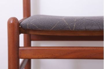 ヴィンテージ家具　北欧ビンテージ　シンプルデザイン　チーク材のダイニングチェア(2)