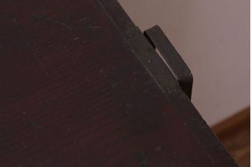 アンティーク家具　古民具・骨董　明治〜大正　前面黒漆のアンティーク庄内箪笥