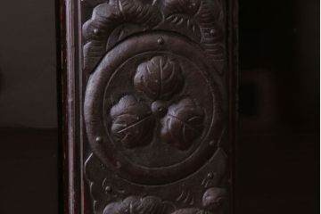 アンティーク家具　古民具・骨董　明治〜大正　前面黒漆のアンティーク庄内箪笥