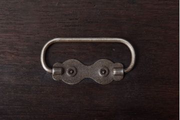 アンティーク雑貨　昭和レトロ　古いナラ材の小箱(印箱)