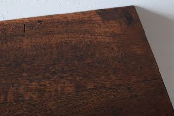 レトロ家具　昭和レトロ　シンプル!古い木の横長平机(1)(コンソールテーブル)