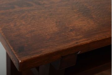 レトロ家具　昭和レトロ　シンプル!古い木の横長平机(1)(コンソールテーブル)