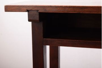 レトロ家具　昭和レトロ　シンプル!古い木の横長平机(1)(コンソールテーブル)