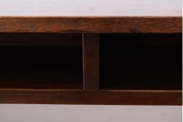 レトロ家具　昭和レトロ　シンプル!古い木の横長平机(1)(コンソールテーブル)