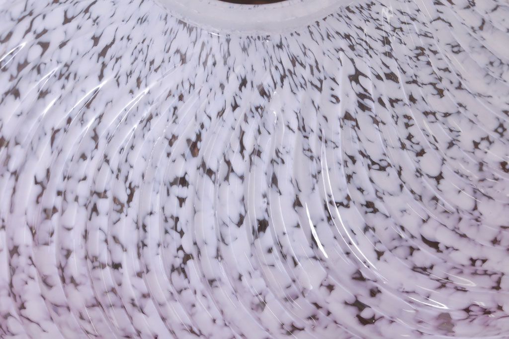 フランスアンティーク　フリルシェードのかわいいペンダントライト(天井照明)