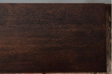 レトロ家具　昭和レトロ　シンプル!古い木の横長平机(2)(コンソールテーブル)