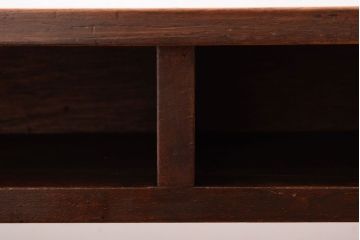 レトロ家具　昭和レトロ　シンプル!古い木の横長平机(2)(コンソールテーブル)