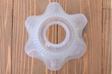 イギリスアンティーク　可愛らしいフリルシェードのペンダントライト(3)