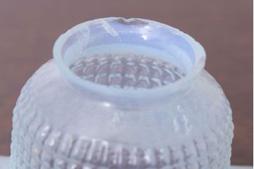 イギリスアンティーク　可愛らしいフリルシェードのペンダントライト(3)