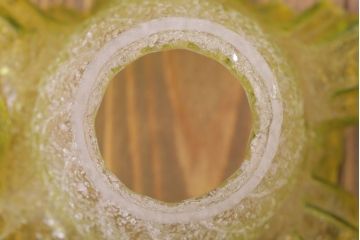 イギリスアンティーク　フリルシェードの古いペンダントライト(1)