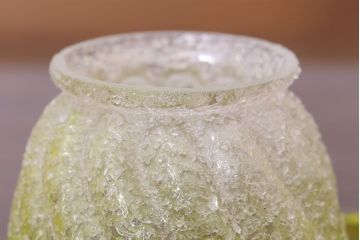 イギリスアンティーク　フリルシェードの古いペンダントライト(1)