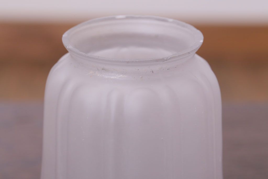 アンティーク　ガラスシェードの古いペンダントライト