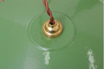 アンティーク雑貨　イギリスアンティーク　ホーローシェードのおしゃれな天井照明(1)