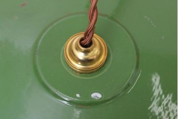 イギリスアンティーク　ホーローシェードのおしゃれな天井照明(2)